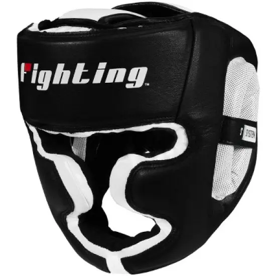 Fighting Sports S2 Gel Full Face Training Boxing Headgear - Black/White image {2}