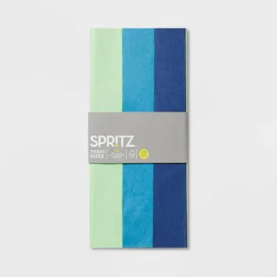20ct Tissue Green/Blue/Navy - Spritz&trade; image {2}