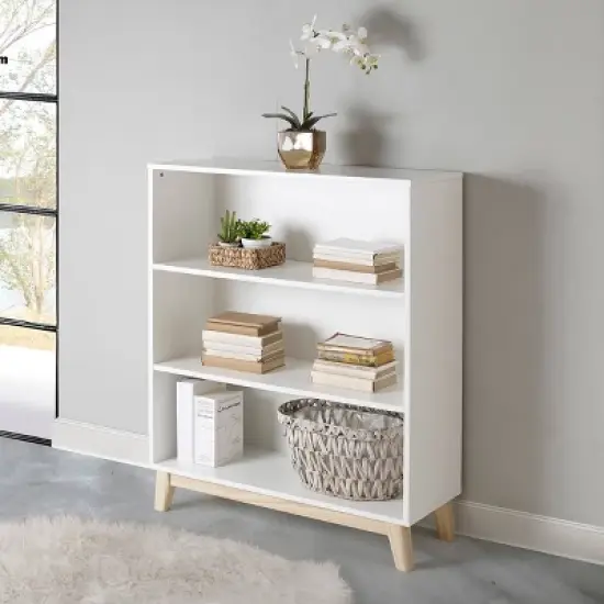 48" Tall 3-Shelf Bookcase - Alaterre Furniture image {2}