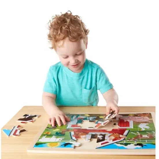 Melissa & Doug Jigsaw Puzzle 3pc Bundle Farm and Construction and Pets image {3}