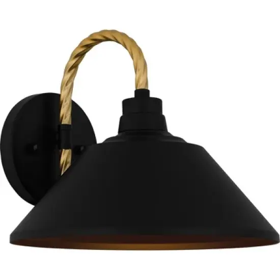 Quoizel Lighting Longshore 1 - Light Sconce in  Matte Black image {1}
