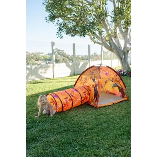 Pacific Play Tents Sunrise Safari Tent + Tunnel Combo image {8}