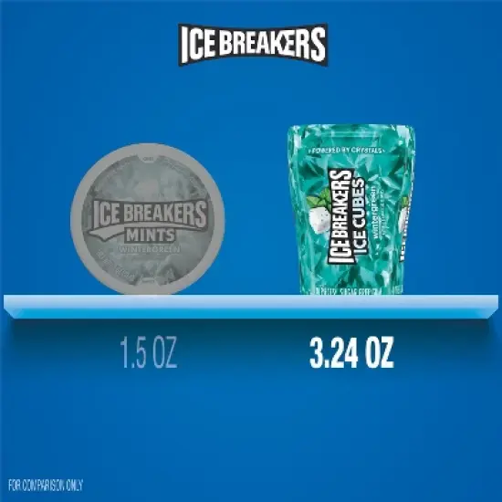 Ice Breakers Ice Cubes Wintergreen Sugar Free Gum - 40ct image {6}