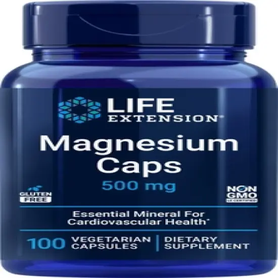 Magnesium Caps 500 mg by Life Extension  -  100 VegCap image {2}