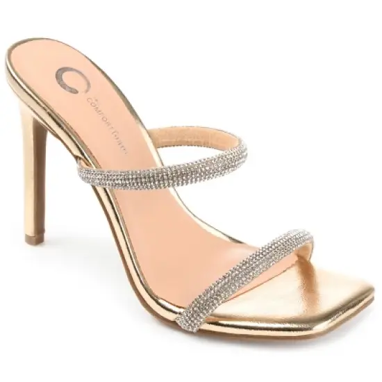 Journee Collection Womens Reena Tru Comfort Foam Open Toe High Stiletto Pumps image {10}