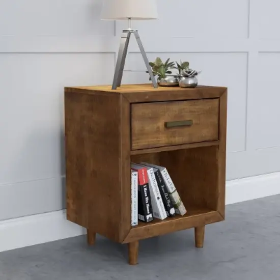 6pc Aurora Mid-Century Bedroom Set - Abbyson Living image {5}