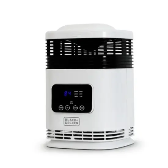 BLACK+DECKER Electric Heater with Digital Controls & LED Display, Remote Control, White image {2}
