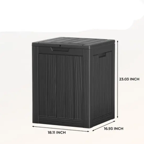 MAYEERTY 28 Gallon Large Capacity Outdoor Deck Box for Patio Furniture Cushions, Pillow with Wheels image {2}