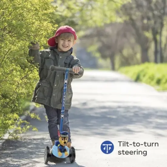 Paw Patrol Chase 3D Tilt and Turn Scooter with Light Up Deck and Wheels image {10}