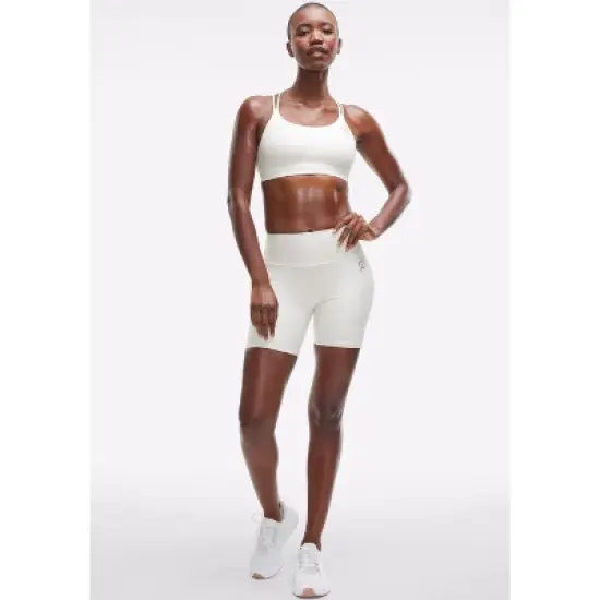 Peloton Women's Cadent 7" High Rise Pocket Bike Short, Pearl image {4}