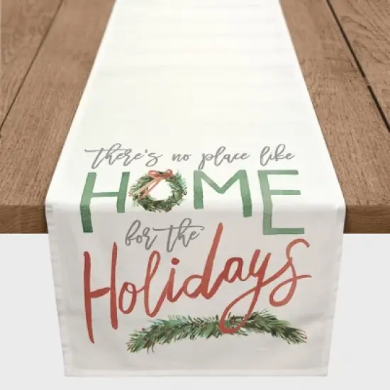 Creative Products Home for the Holidays 16 x 90 Cotton Twill Table Runner image {2}