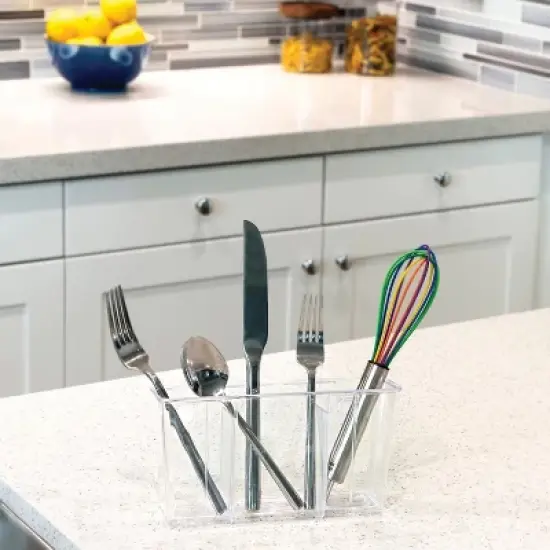 Better Houseware Clear Cutlery Drain Caddy image {3}