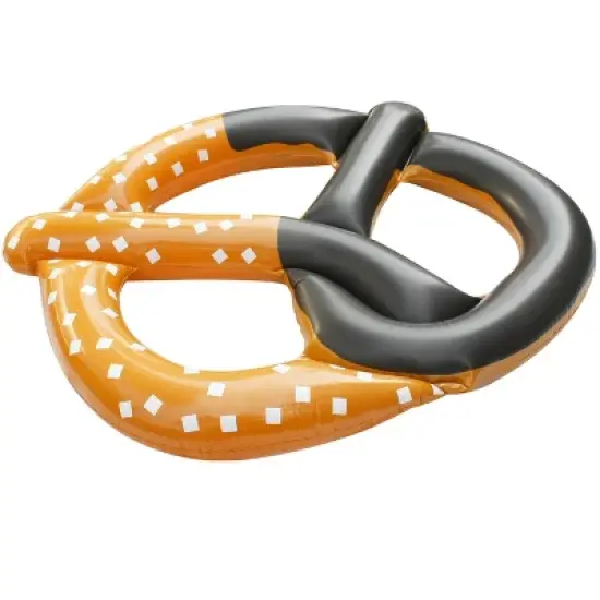 Pool Central 51" Inflatable Chocolate Covered Pretzel Swimming Pool Float image {1}