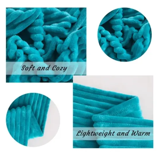 Flannel Fuzzy Toddler Blanket, Fluffy Warm and Lightweight Baby Plush Blanket - NTBAY image {5}