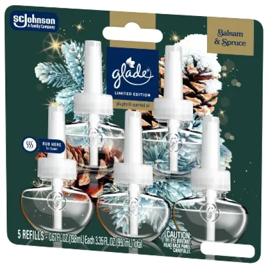 Glade PlugIns Scented Oil Air Freshener Refills - Balsam & Spruce - 3.35oz/5ct image {11}