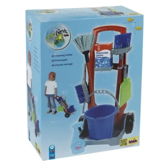 Theo Klein Realistic Creative Imaginative Play Premium Cleaning Trolley Toys with Multiple Accessories and Extra Tools for Kids Ages 3 and Up image {4}