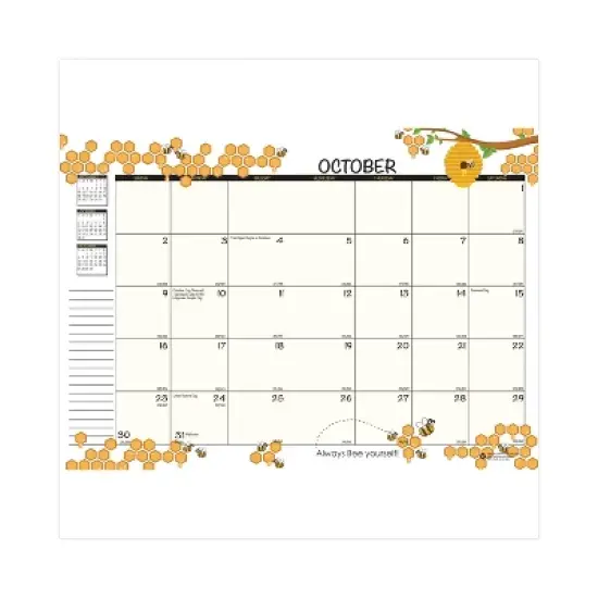 House of Doolittle Recycled Academic Honeycomb Planner 12-Month August 2025 to July 2026 Honeycomb Artwork Multicolor Cover 10 x 7 image {2}