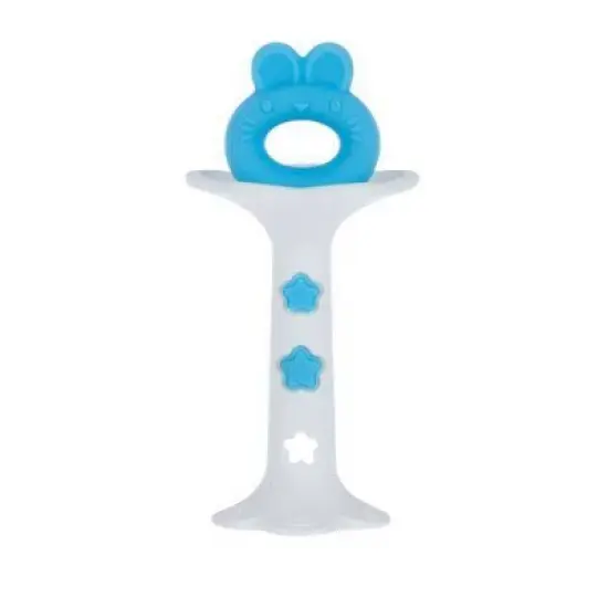 Nuby Silicone Teether - Neutral Red and Blue - 2pk image {5}