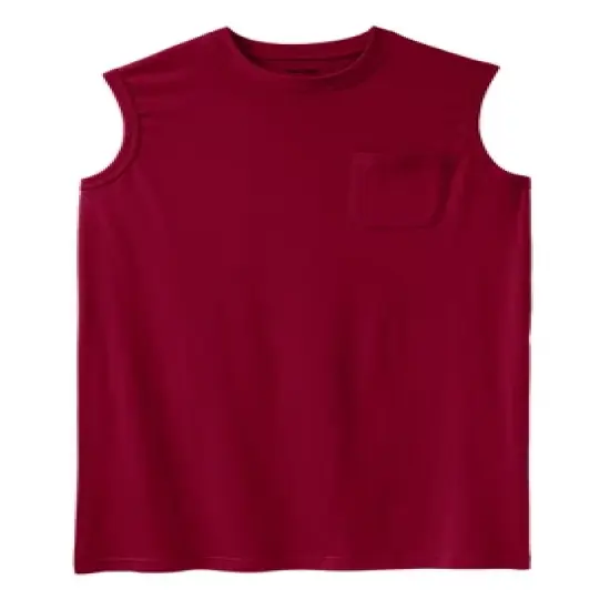 KingSize Men's Big & Tall Shrink-Less&trade; Longer-Length Lightweight Muscle Pocket Tee Shirt image {4}