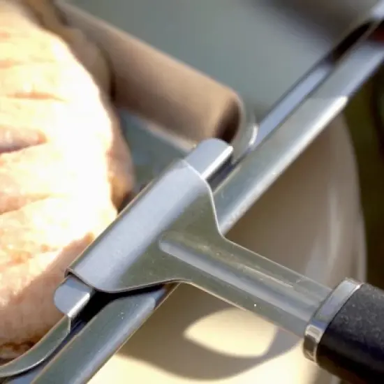 Yukon Glory Triple Grill Basket Set With Clip-On Handle, Perfect For Grilling Fish, Veggies and Meats image {3}