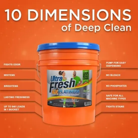 Ultra Fresh 6X Platinum Sport Laundry Detergent image {4}