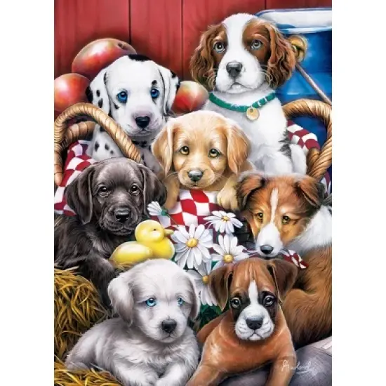 MasterPieces 1000 Piece Jigsaw Puzzle - Puppy Pals - 19.25"x26.75" image {2}