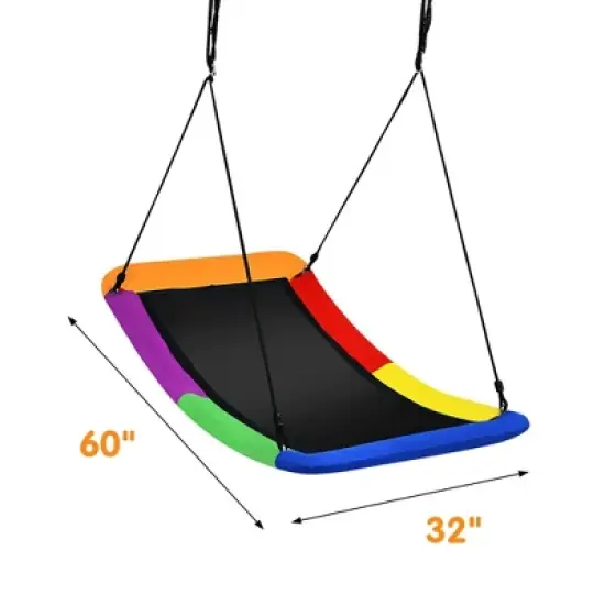 Costway 700lb Giant 60'' Platform Tree Swing for Kids and Adults image {1}