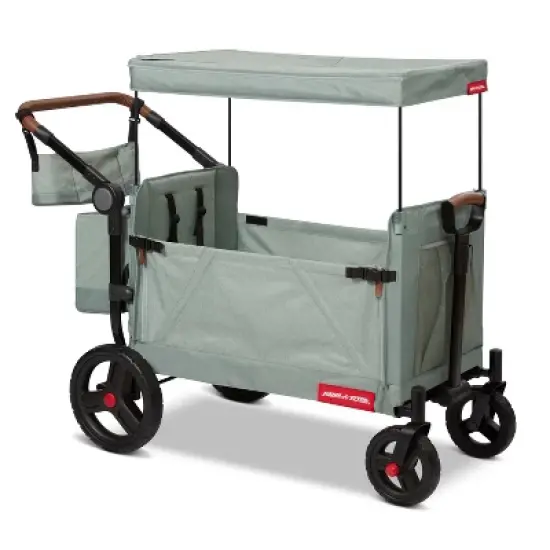 Radio Flyer Atlas Kid and Cargo Stroller Wagon - Sage image {12}