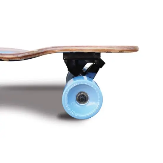 Sola Sports 38.75" Bamboo Premium Graphic Design Complete Longboard Skateboard - Geometry image {5}