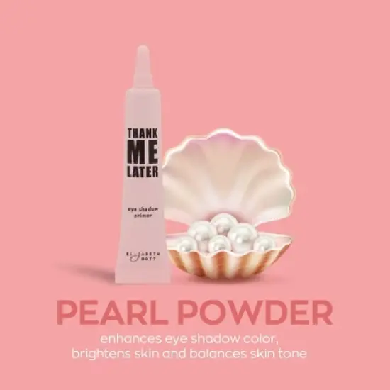 Elizabeth Mott Thank Me Later Eye Primer &ndash; Long-Lasting, Matte Eyeshadow Base for Oily Lids & Crease-Free Wear &ndash; Smudge-Proof & Lightweight, 10g image {6}