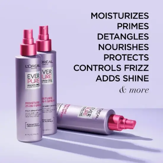 L'Oreal Paris EverPure 21-in-1 Leave In Conditioner Spray - 6.8 fl oz image {2}