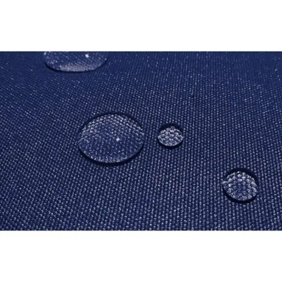 Eevelle 72" Meridian Round Table Fire Pit Cover Navy Blue image {8}