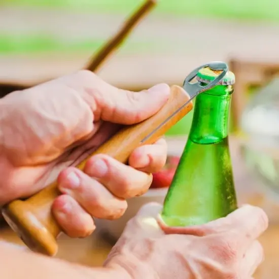 MLB Hardwood Pickoff Bottle Opener, St Louis Cardinals image {1}