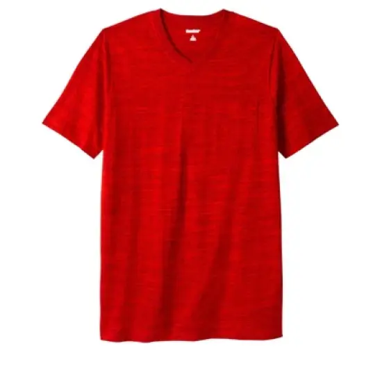 KingSize Men's Big & Tall Shrink-Less&trade; Lightweight Longer-Length V-neck T-shirt image {16}