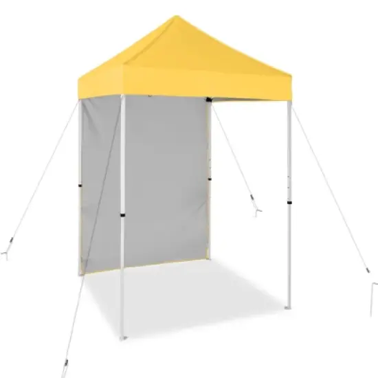 EAGLE PEAK 5x5ft Easy Setup Pop Up Canopy Tent with One Wall image {25}