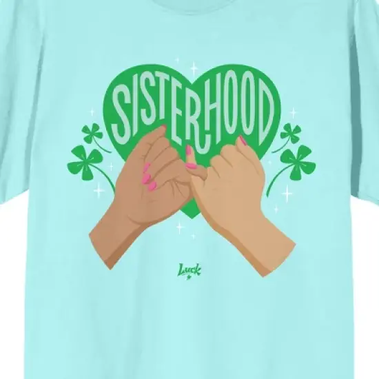 Luck Movie Sisterhood Crew Neck Short Sleeve Celadon Women's T-shirt image {1}