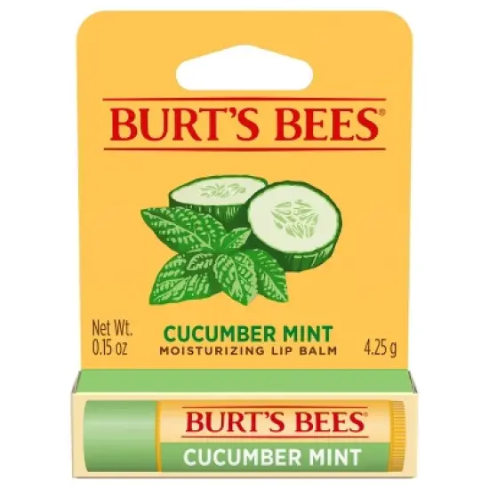 Burt's Bees Lip Balm - Cucumber Mint - 0.15oz image {8}