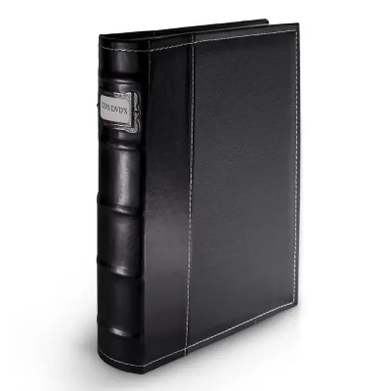 Bellagio-Italia CD/DVD Storage Binder - Black - Leather - 144-Disc Capacity image {11}