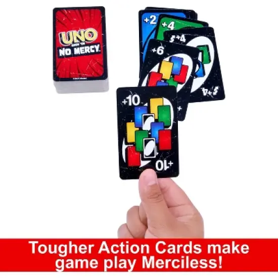 UNO Show &lsquo;em No Mercy Card Game for Kids, Adults & Family Night, Parties and Travel image {3}