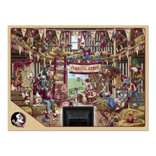 NCAA Florida State Seminoles Barnyard Fans 500pc Puzzle image {1}