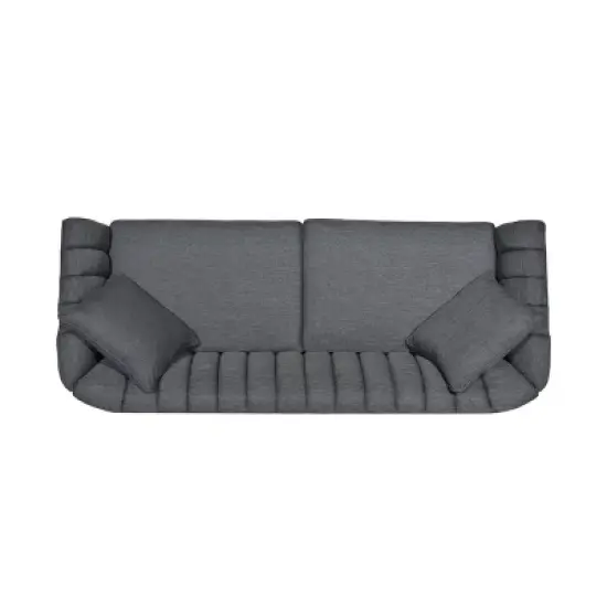 Ansonia Contemporary Fabric 3 Seater Sofa - Christopher Knight Home image {4}