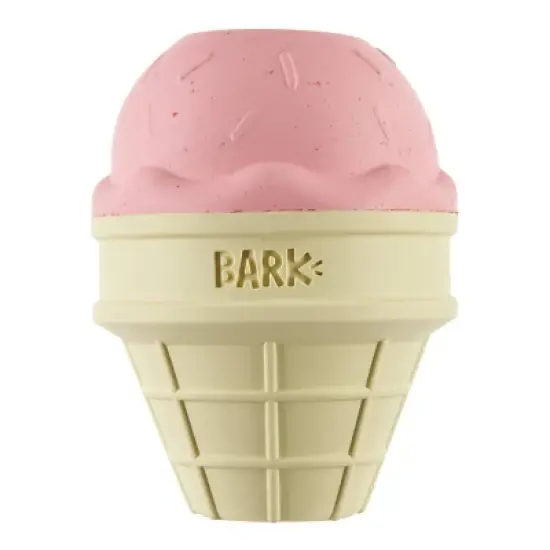 BARK Super Chewer I-Squeak Cone Ice Cream Dog Toy image {1}
