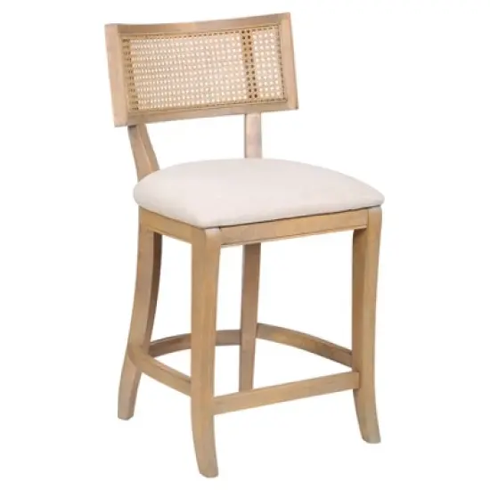 Roben Woven Cane Back Counter Height Barstools - HOMES: Inside + Out image {9}