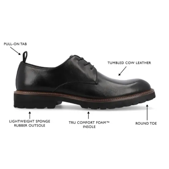 Thomas & Vine Davies Tru Comfort Foam Plain Toe Lace-up Derby image {7}
