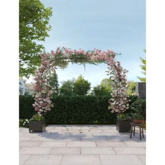 Metal Garden Arch, Wedding & Event Decoration, Garden Trellis for Climbing Plants, Balloon Decor Garden Arch Arbor, Raised Planter Box image {8}