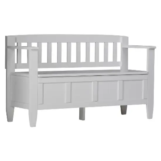 48" Riverside Solid Wood Entryway Storage Bench - Wyndenhall image {10}