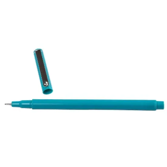 Marvy Uchida Le Pen Felt Pen Ultra Fine Point Teal Ink 2/Pack (7655875A) image {3}