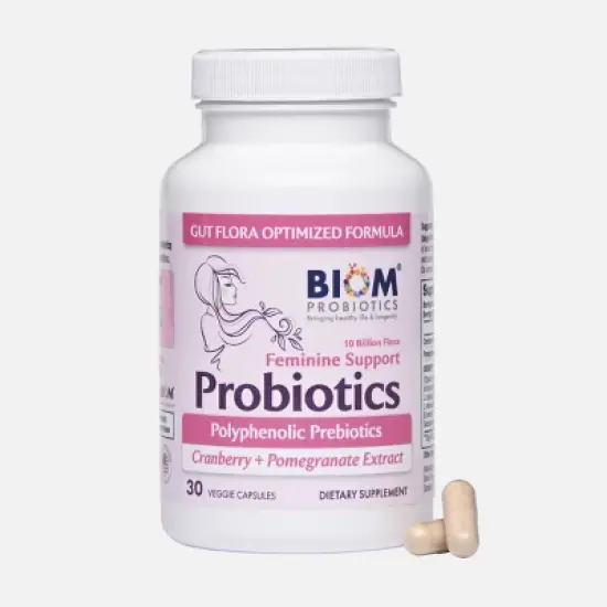 Biom Probiotics Feminine Support Probiotics Capsules (30 count) image {6}