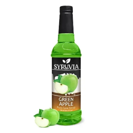 Syruvia Green Apple Syrup - 25.4 fl oz. Premium Flavoring Syrup For Coffee image {6}