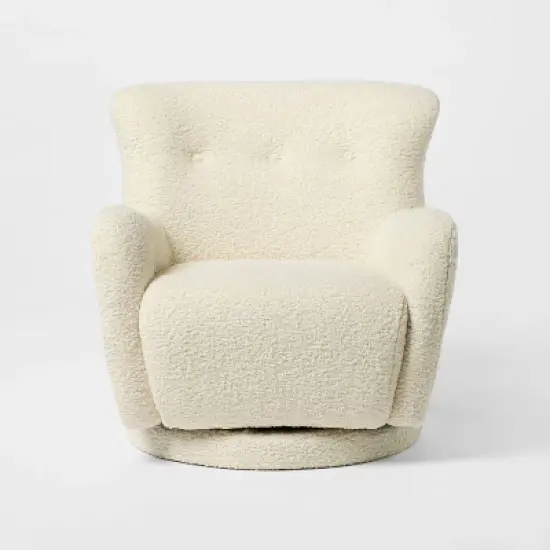 Kessler Swivel Chair Cream - Threshold&trade; designed with Studio McGee image {2}